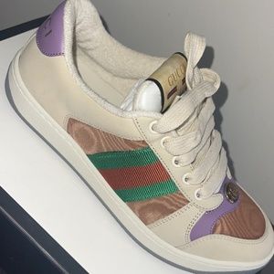 Womens Gucci Screener LOGO Sneakers